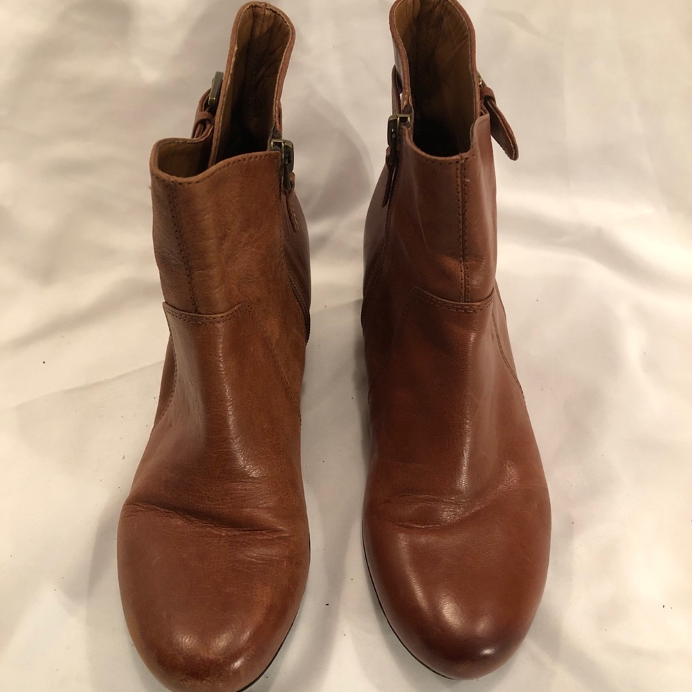 Brown Franco Sarto Ankle Booties